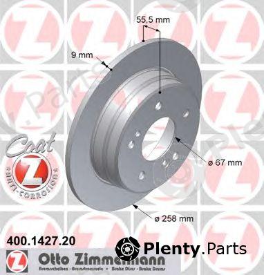  ZIMMERMANN part 400142720 Brake Disc