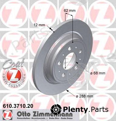  ZIMMERMANN part 610371020 Brake Disc
