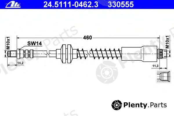  ATE part 24.5111-0462.3 (24511104623) Brake Hose