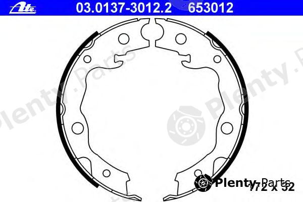  ATE part 03.0137-3012.2 (03013730122) Brake Shoe Set, parking brake
