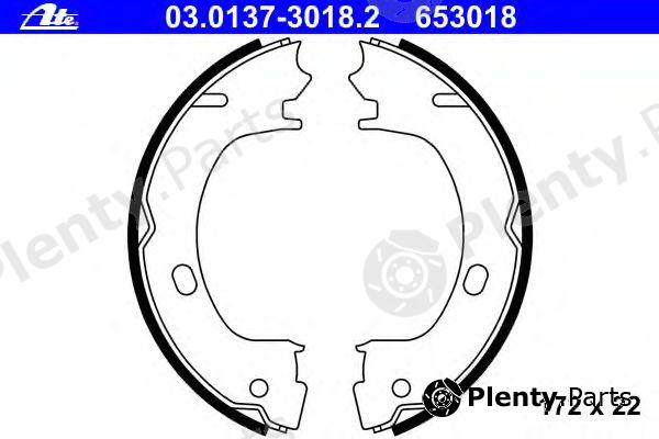  ATE part 03.0137-3018.2 (03013730182) Brake Shoe Set, parking brake