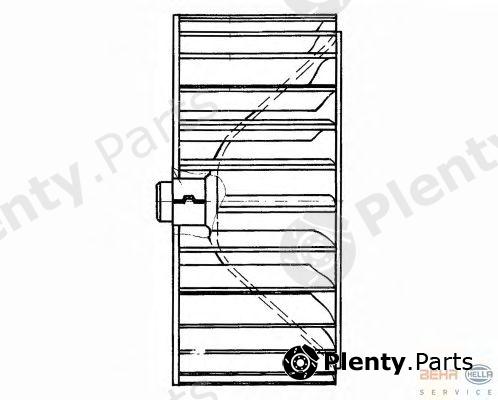  BEHR part 8EW009160-121 (8EW009160121) Impeller, interior blower