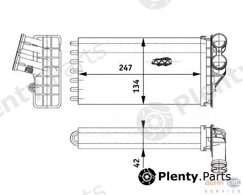  BEHR part 8FH351311-261 (8FH351311261) Heat Exchanger, interior heating