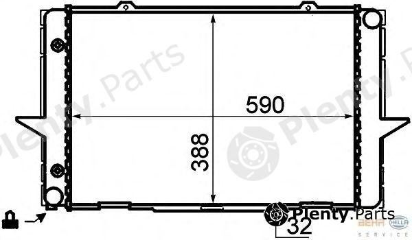  BEHR part 8MK376706-741 (8MK376706741) Radiator, engine cooling