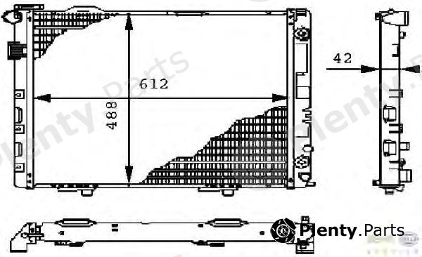  BEHR part 8MK376711-101 (8MK376711101) Radiator, engine cooling