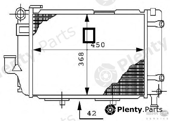  BEHR part 8MK376711-364 (8MK376711364) Radiator, engine cooling