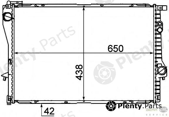  BEHR part 8MK376712-231 (8MK376712231) Radiator, engine cooling