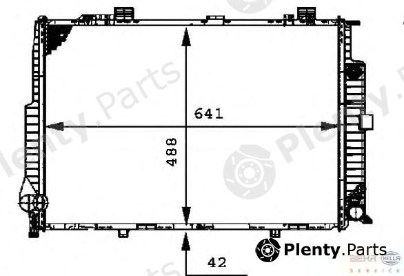  BEHR part 8MK376712-401 (8MK376712401) Radiator, engine cooling
