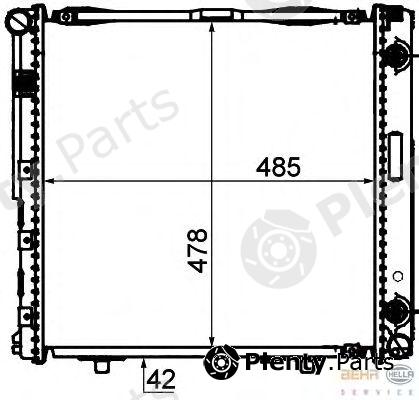  BEHR part 8MK376712-441 (8MK376712441) Radiator, engine cooling