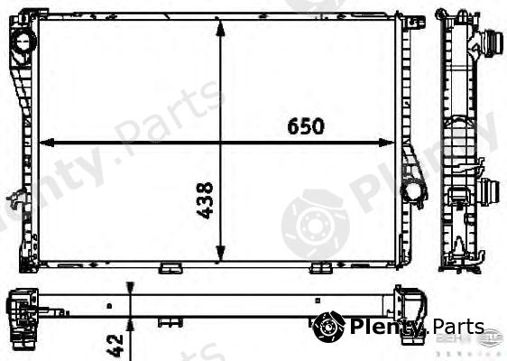  BEHR part 8MK376712-501 (8MK376712501) Radiator, engine cooling