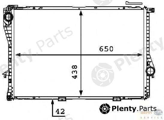  BEHR part 8MK376712-511 (8MK376712511) Radiator, engine cooling