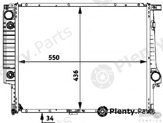  BEHR part 8MK376713-091 (8MK376713091) Radiator, engine cooling