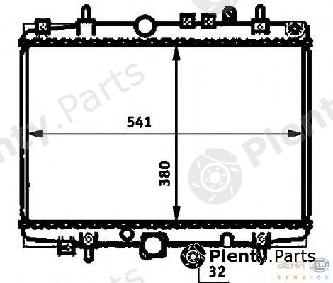  BEHR part 8MK376714-401 (8MK376714401) Radiator, engine cooling