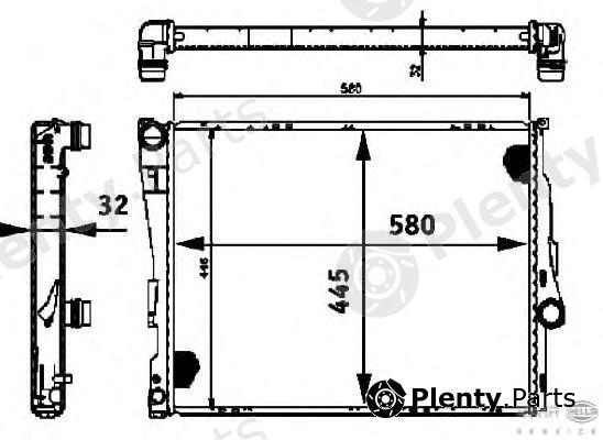  BEHR part 8MK376716-261 (8MK376716261) Radiator, engine cooling