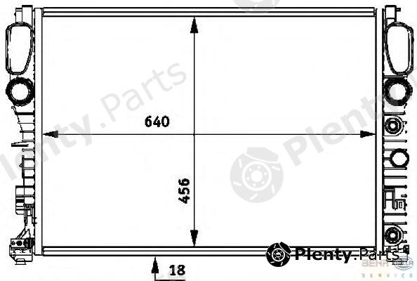  BEHR part 8MK376718-011 (8MK376718011) Radiator, engine cooling