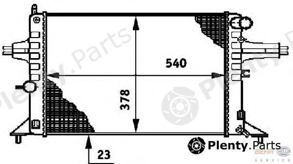  BEHR part 8MK376720-421 (8MK376720421) Radiator, engine cooling