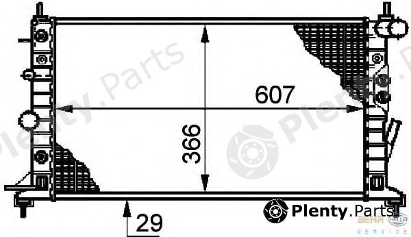  BEHR part 8MK376720-641 (8MK376720641) Radiator, engine cooling