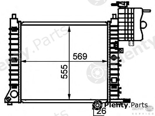  BEHR part 8MK376721-381 (8MK376721381) Radiator, engine cooling