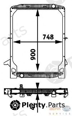  BEHR part 8MK376721-601 (8MK376721601) Radiator, engine cooling