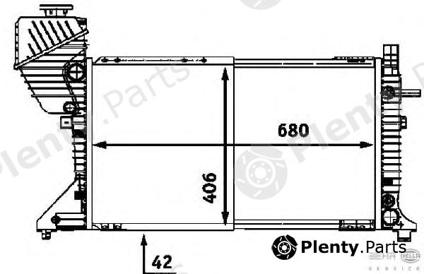  BEHR part 8MK376721-631 (8MK376721631) Radiator, engine cooling