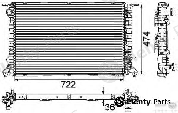  BEHR part 8MK376745-651 (8MK376745651) Radiator, engine cooling