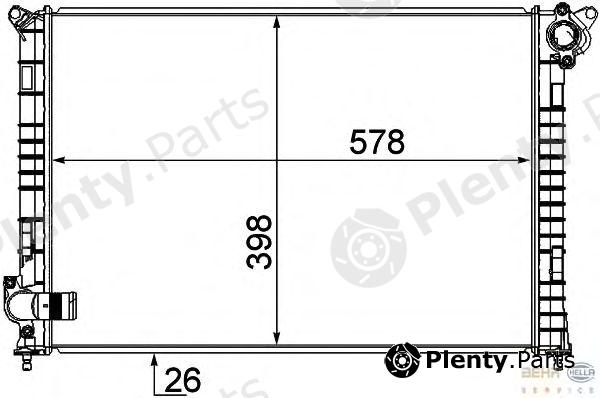  BEHR part 8MK376749-501 (8MK376749501) Radiator, engine cooling