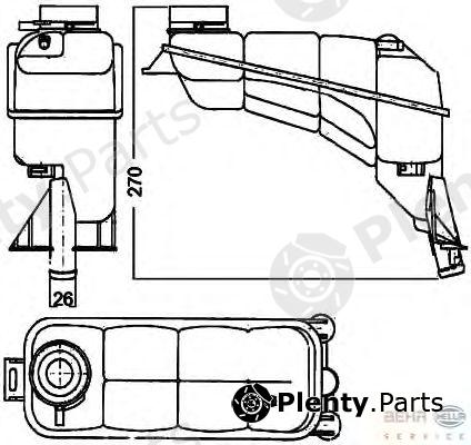  BEHR part 8MA376755-121 (8MA376755121) Expansion Tank, coolant