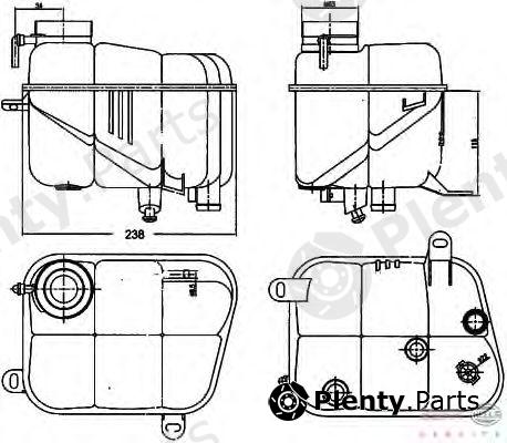  BEHR part 8MA376755-161 (8MA376755161) Expansion Tank, coolant