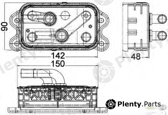  BEHR part 8MO376756-761 (8MO376756761) Oil Cooler, engine oil