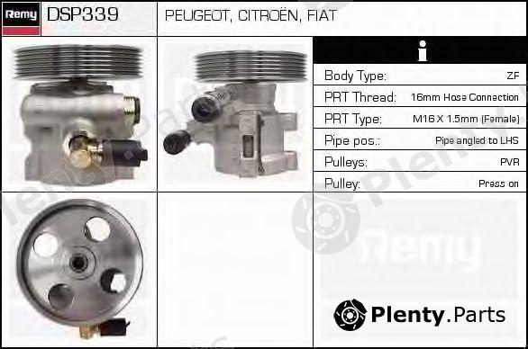  DELCO REMY part DSP339 Hydraulic Pump, steering system