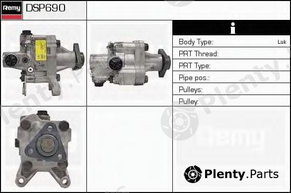  DELCO REMY part DSP690 Hydraulic Pump, steering system