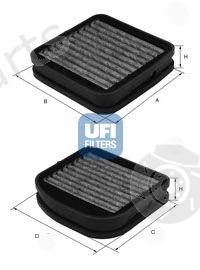  UFI part 5414100 Filter, interior air