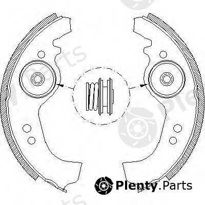  ROADHOUSE part 425801 Brake Shoe Set