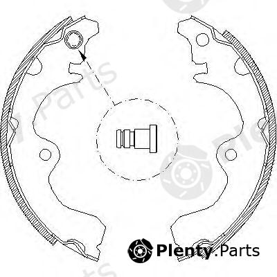  ROADHOUSE part 433401 Brake Shoe Set