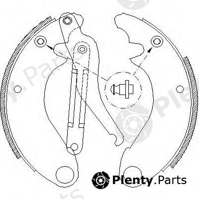  ROADHOUSE part 4505.00 (450500) Brake Shoe Set