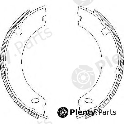  ROADHOUSE part 469600 Brake Shoe Set, parking brake
