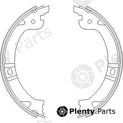  ROADHOUSE part 474400 Brake Shoe Set, parking brake