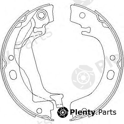  REMSA part 475300 Brake Shoe Set, parking brake