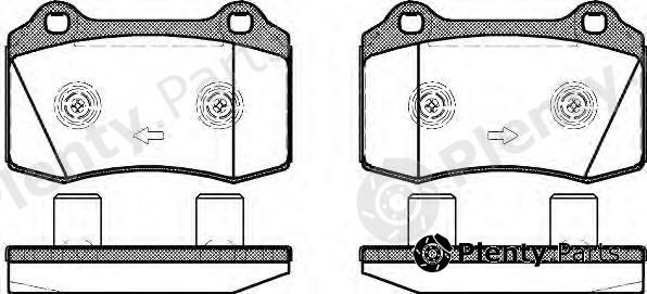 REMSA part 043458 Brake Pad Set, disc brake