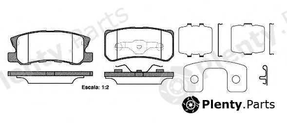  REMSA part 080322 Brake Pad Set, disc brake