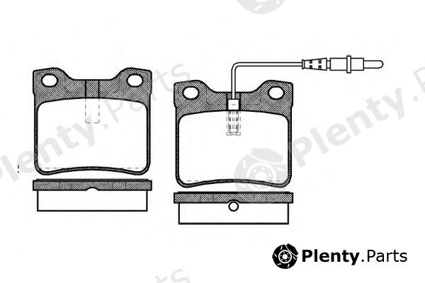  WOKING part P221322 Brake Pad Set, disc brake