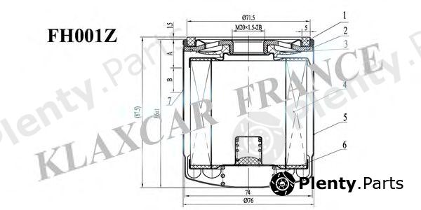  KLAXCAR FRANCE part FH001z (FH001Z) Oil Filter