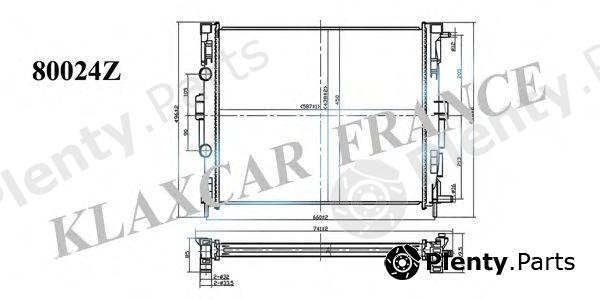  KLAXCAR FRANCE part 80024z (80024Z) Radiator, engine cooling