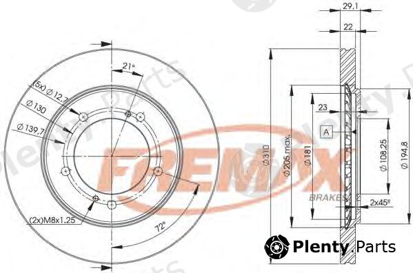 FREMAX part BD-6010 (BD6010) Brake Disc