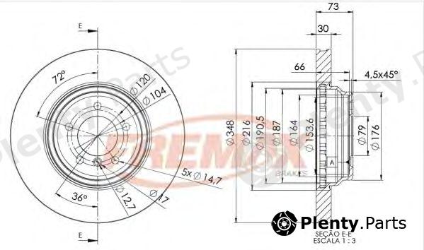  FREMAX part BD-1973 (BD1973) Brake Disc