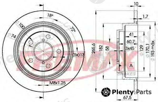  FREMAX part BD-0034 (BD0034) Brake Disc