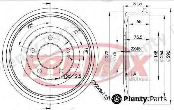  FREMAX part BD-0101 (BD0101) Brake Drum
