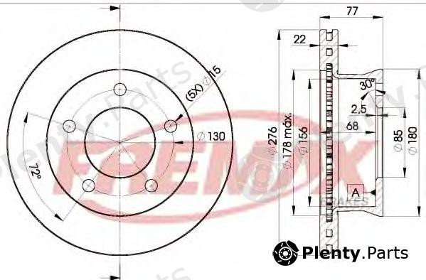  FREMAX part BD-0181 (BD0181) Brake Disc