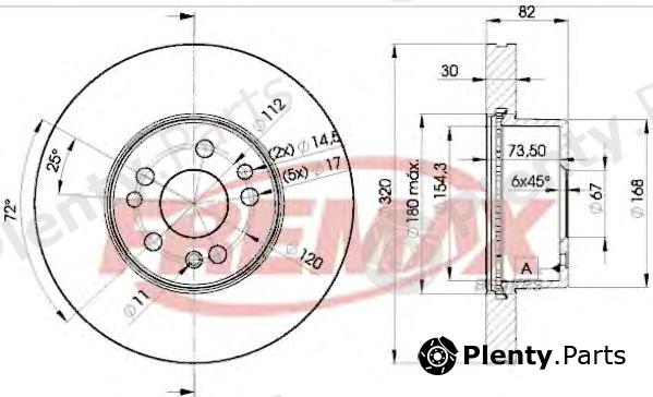  FREMAX part BD-0212 (BD0212) Brake Disc