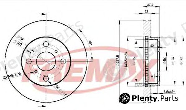  FREMAX part BD-0260 (BD0260) Brake Disc